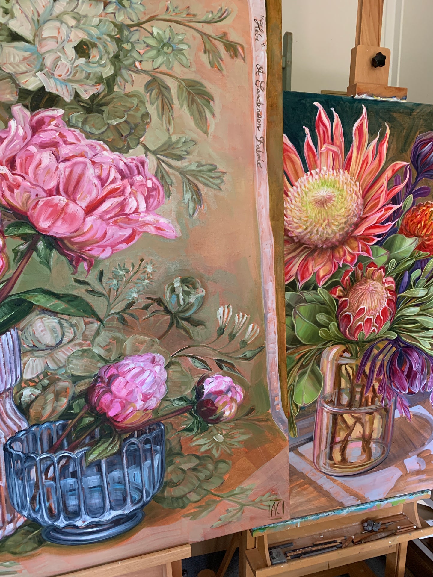 Peonies and Sanderson