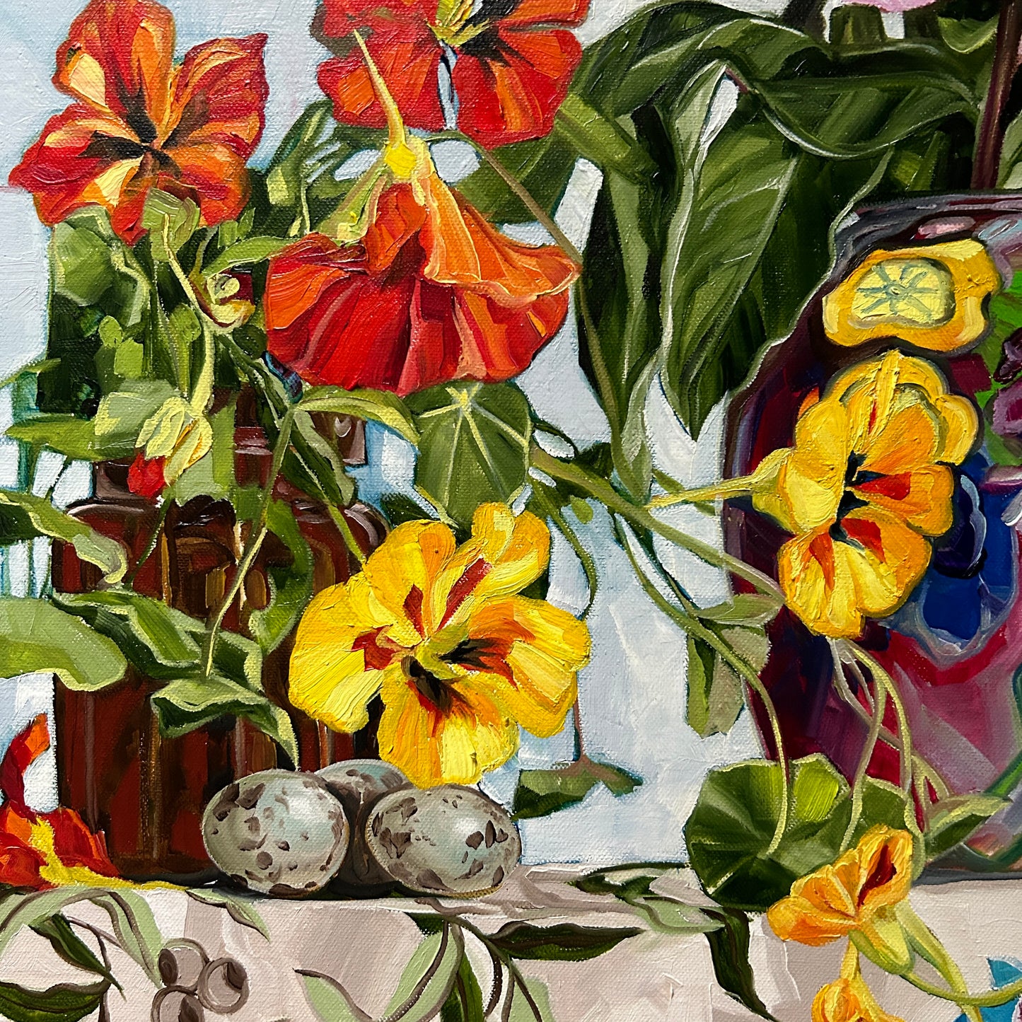 Quail eggs and Waratah - Souvenir