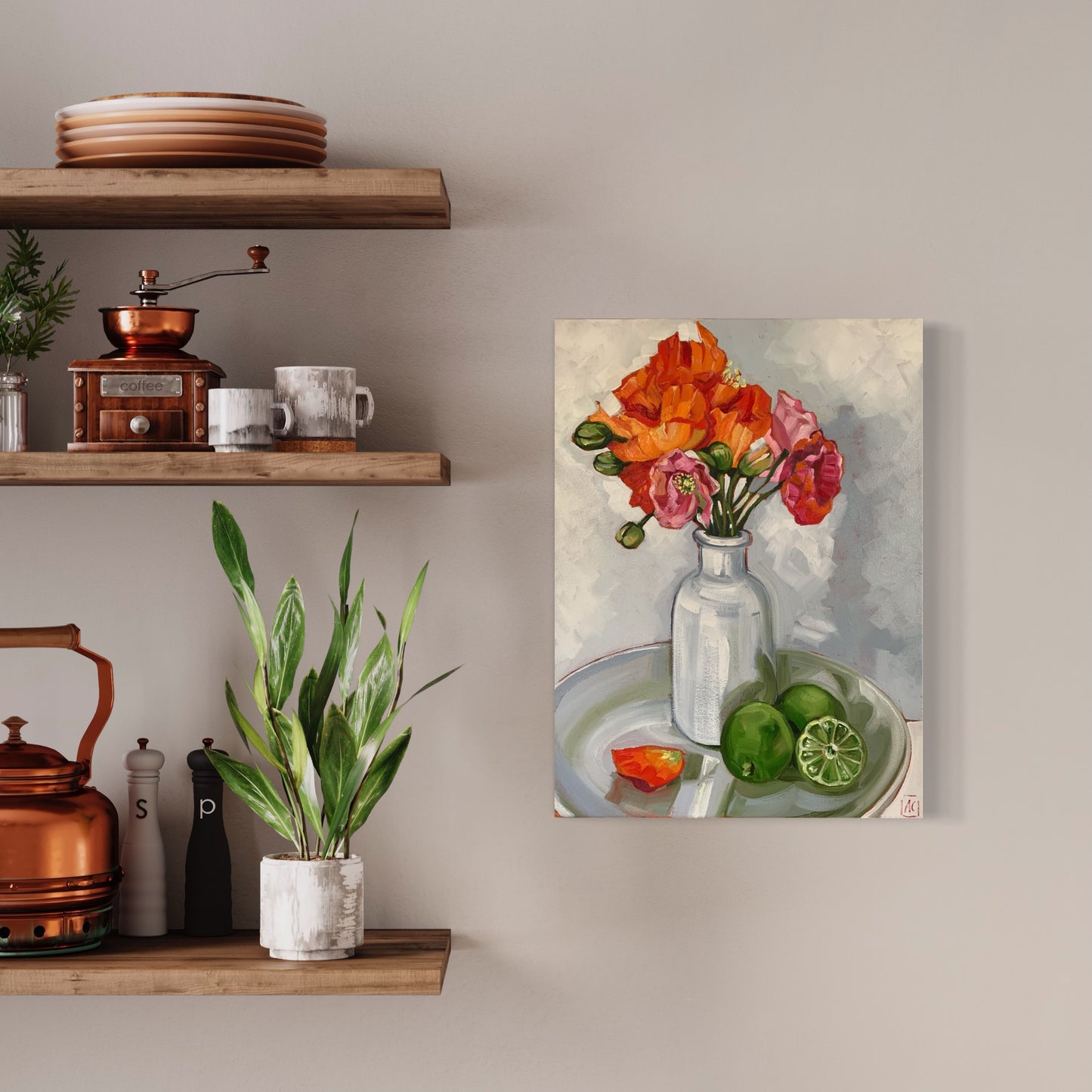Poppies and Limes - Study