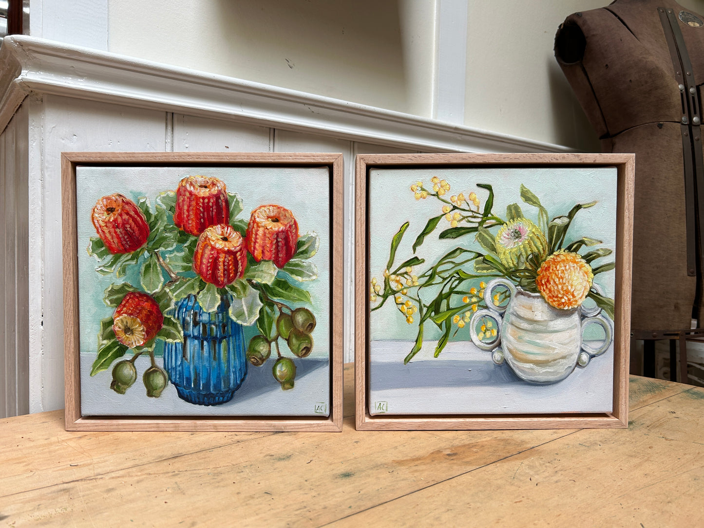 Wattle banksia and MB pottery