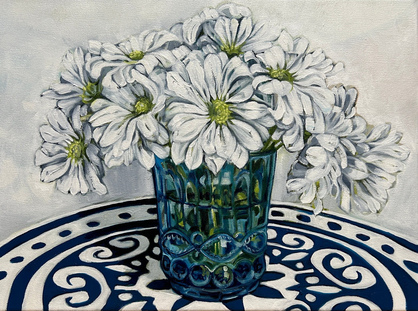 Daisies and Blue - Available exclusively from Ferris Wheel Bowral gallery