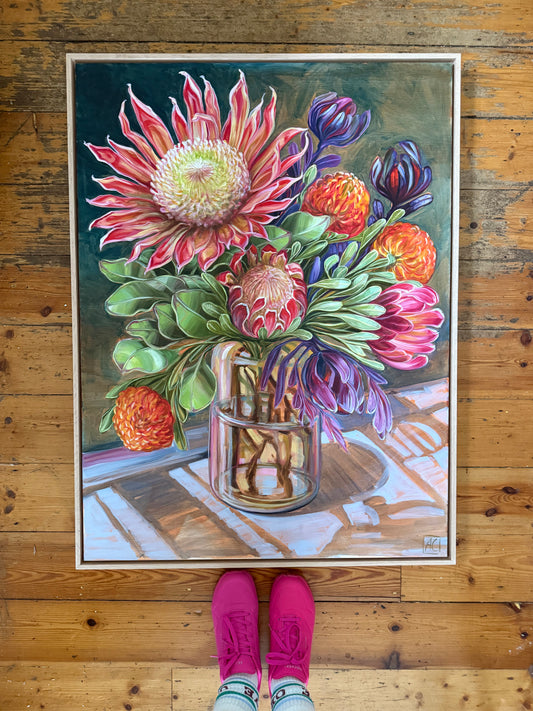 Proteas from the Gardens - 3 - EXCLUSIVE TO ART TO ART GALLERY