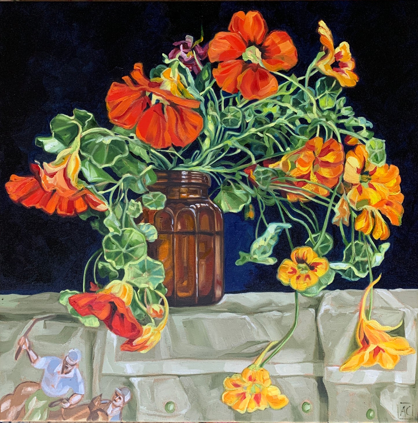 Polo and Nasturtiums