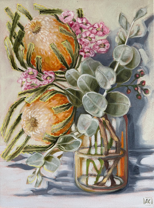 Banksia and wax flower #1