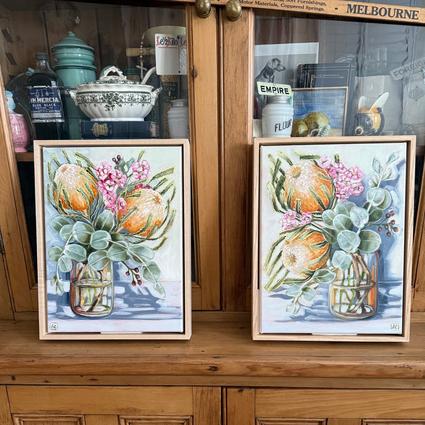 Banksia and wax flower #1