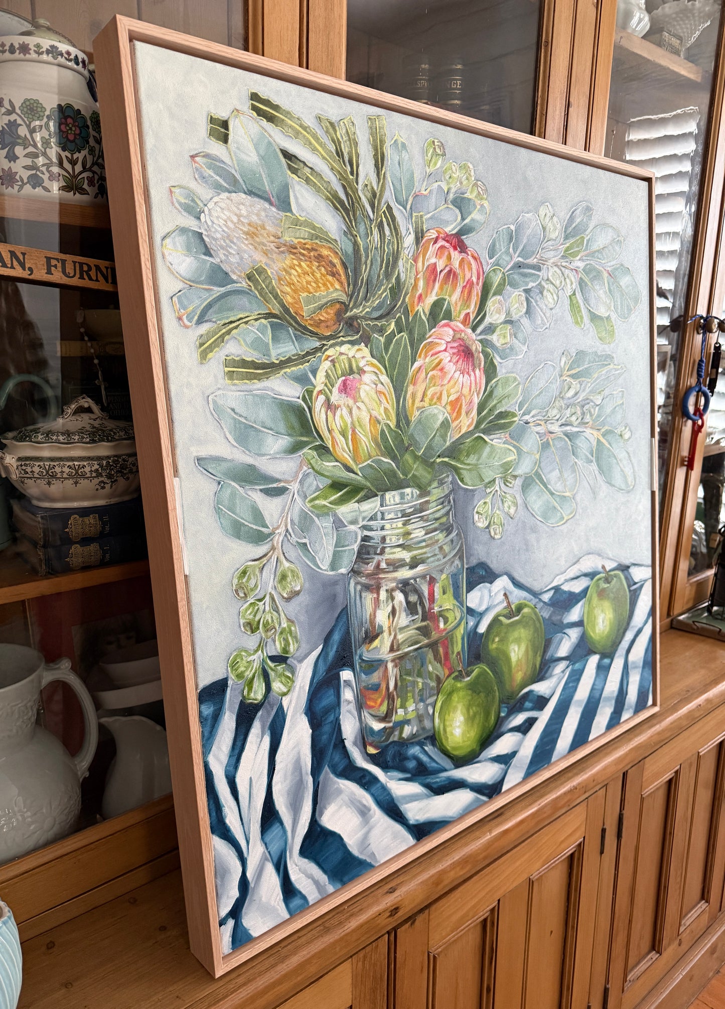 Eucalyptus, Protea and Stripes