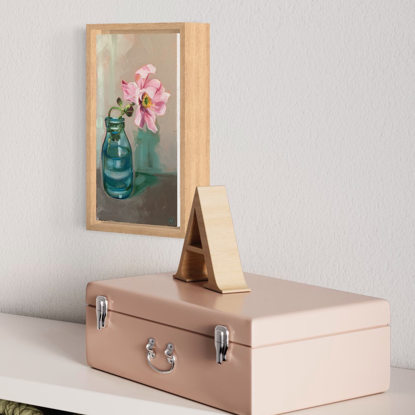 Windflower and blue glass