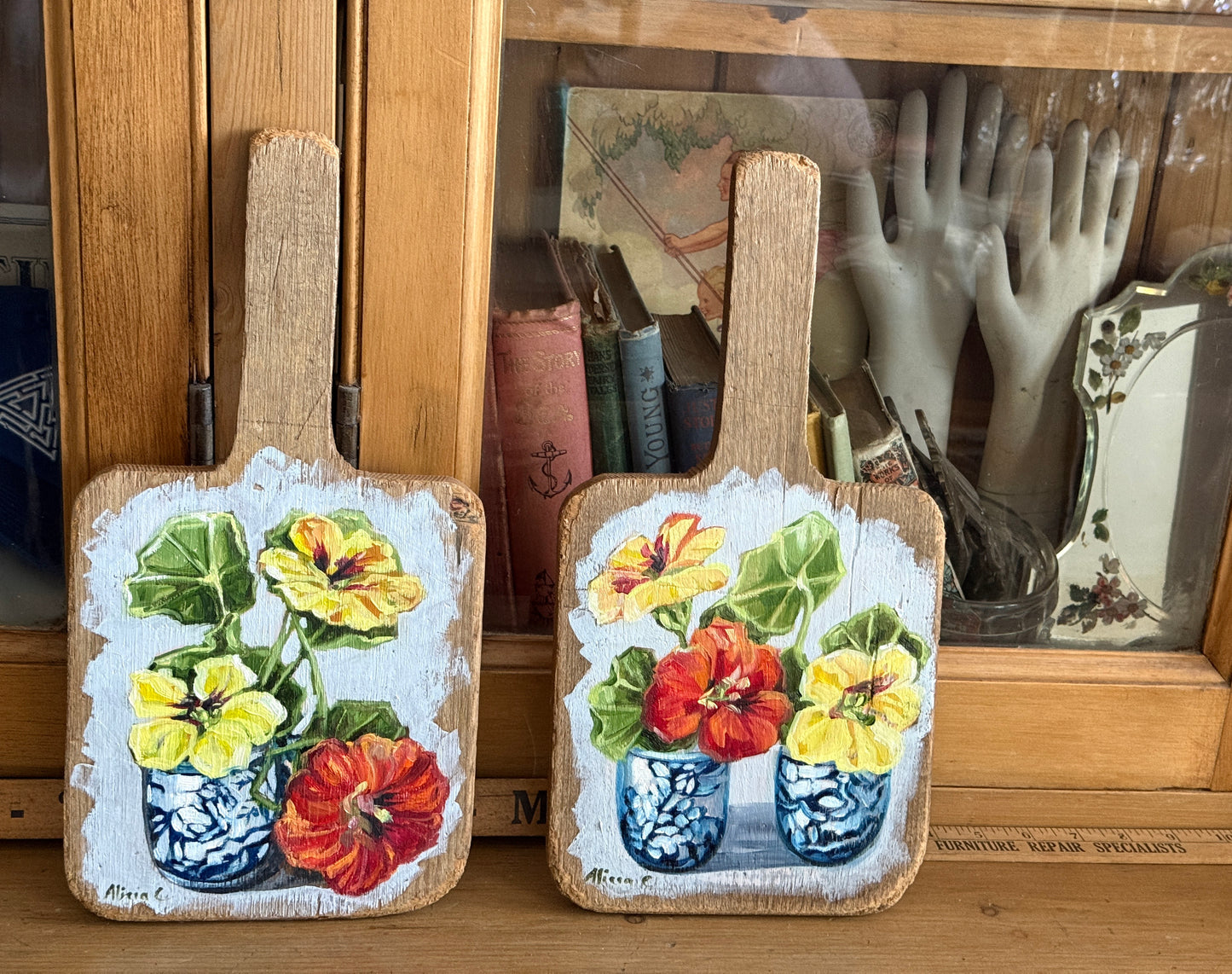 Nasturtium Paddle painting #2