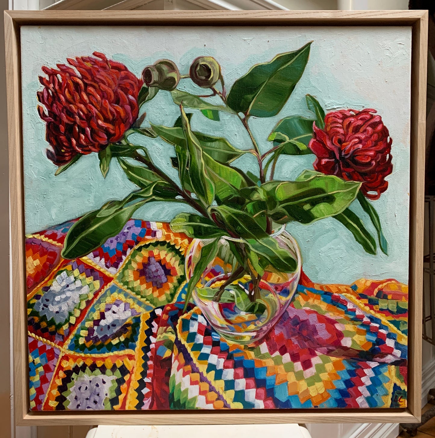 Waratah and Granny Squares - Available exclusively from Ferris Wheel Bowral Gallery