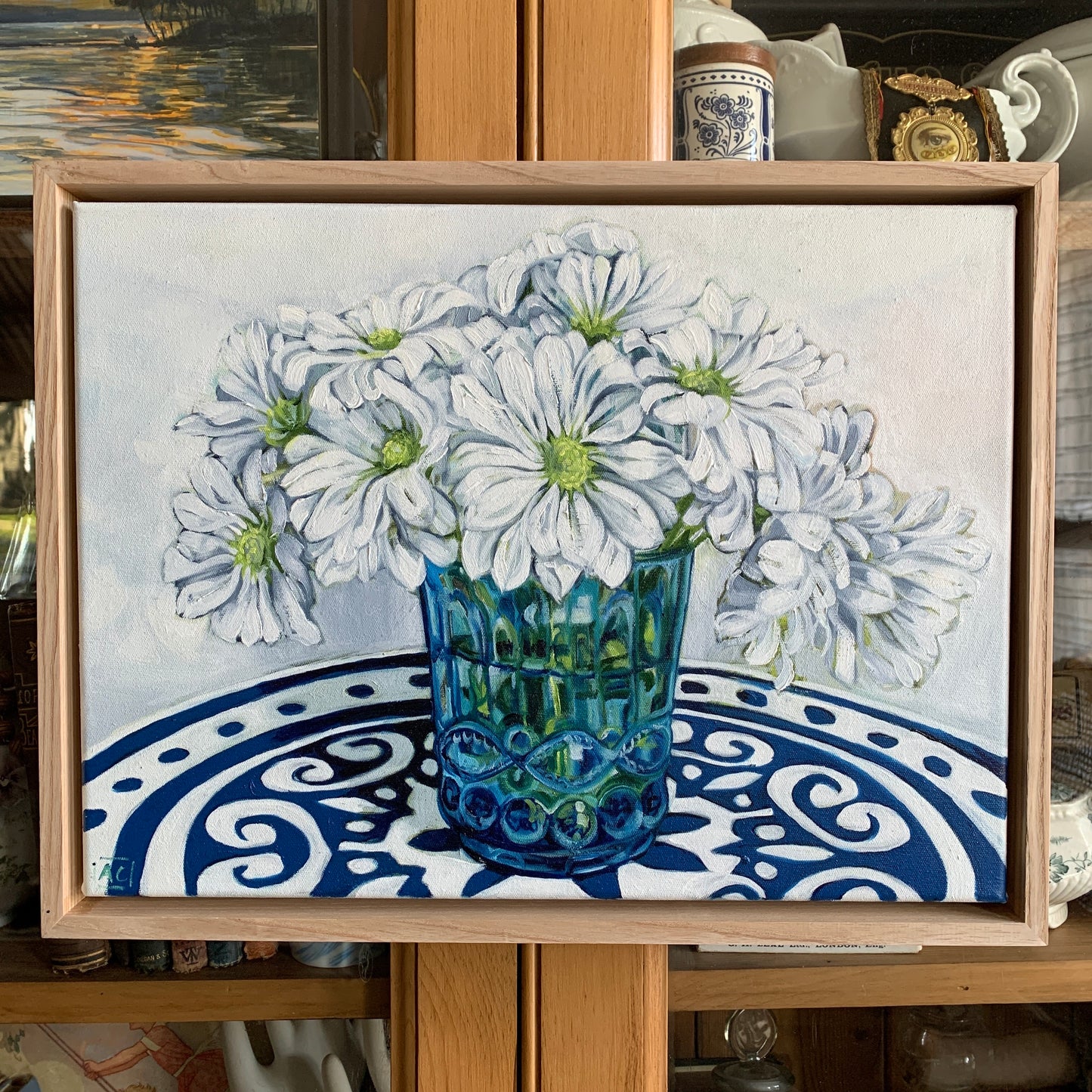 Daisies and Blue - Available exclusively from Ferris Wheel Bowral gallery