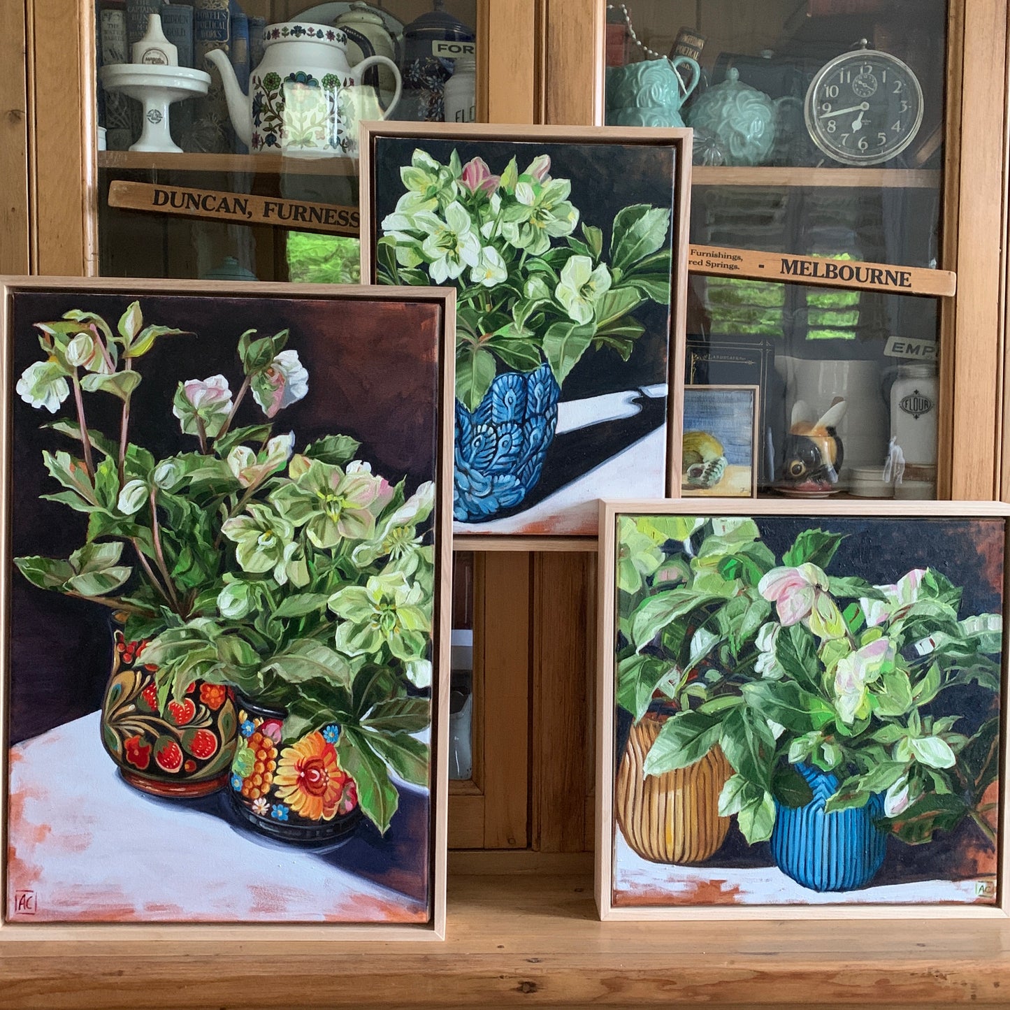 hellebore in shadow - Available in the gallery and online exclusively from ART LOVERS AUSTRALIA