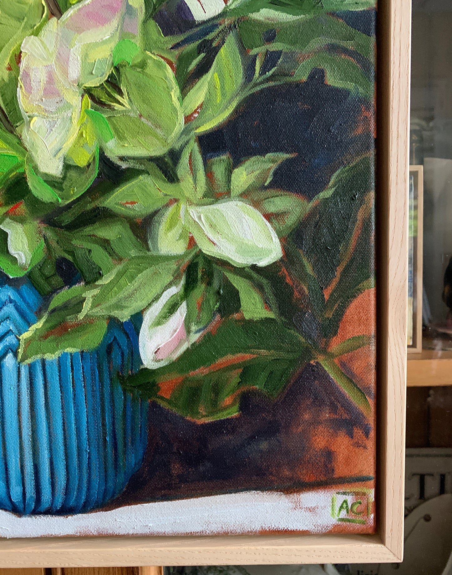 hellebore in shadow - Available in the gallery and online exclusively from ART LOVERS AUSTRALIA