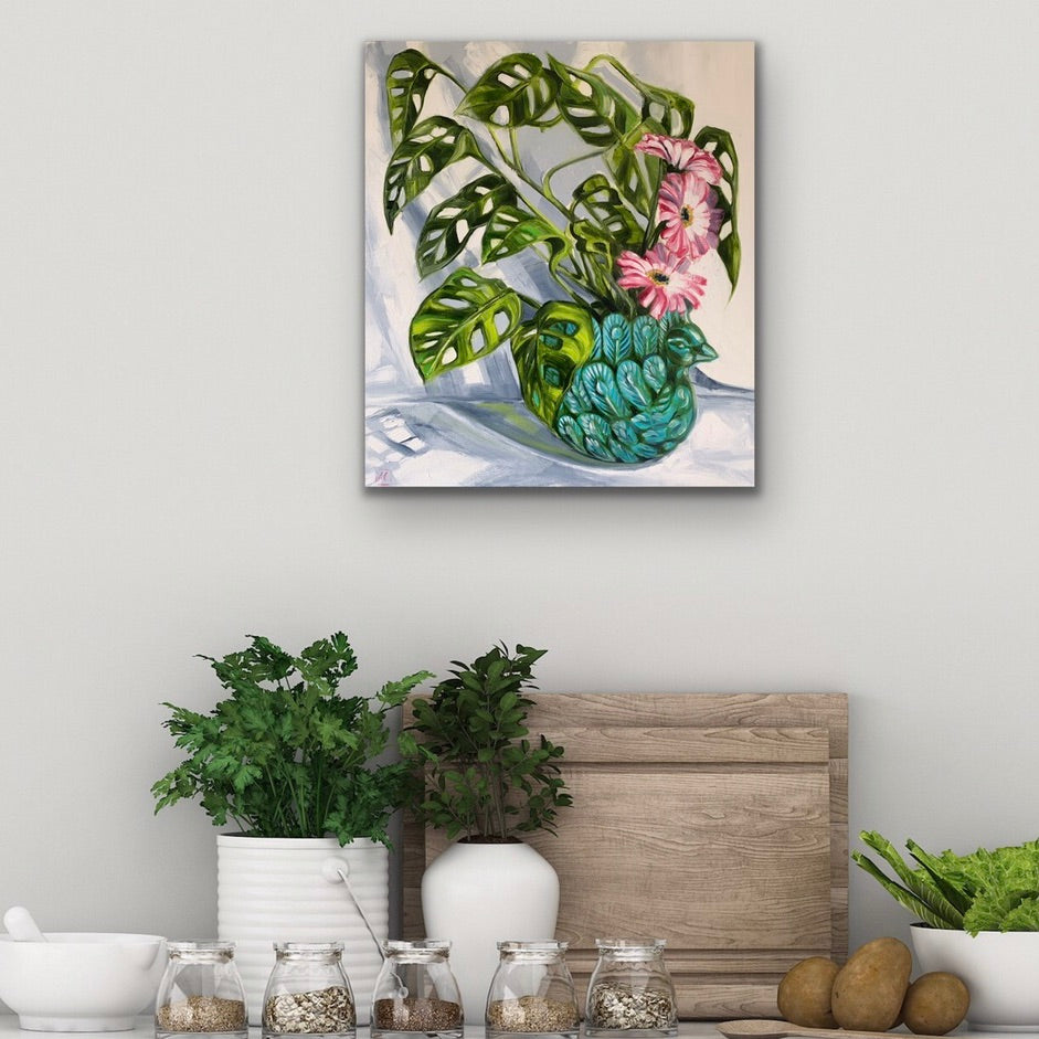 Peacock and Swiss Cheese