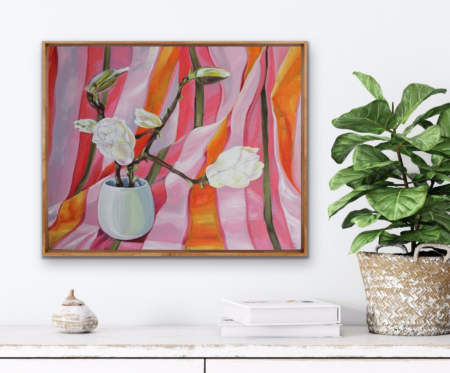 In the 70's there was this striped sheet and Magnolias