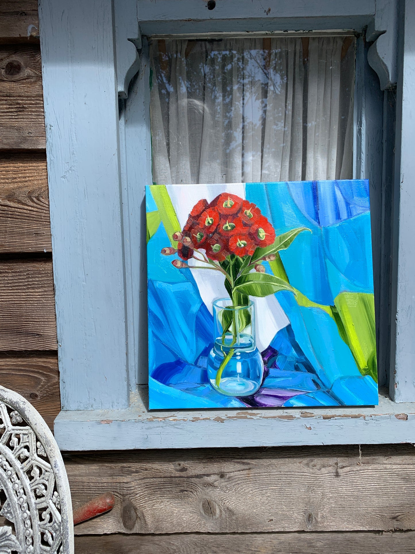 Red Gum blossom and the Seven Seas - Study