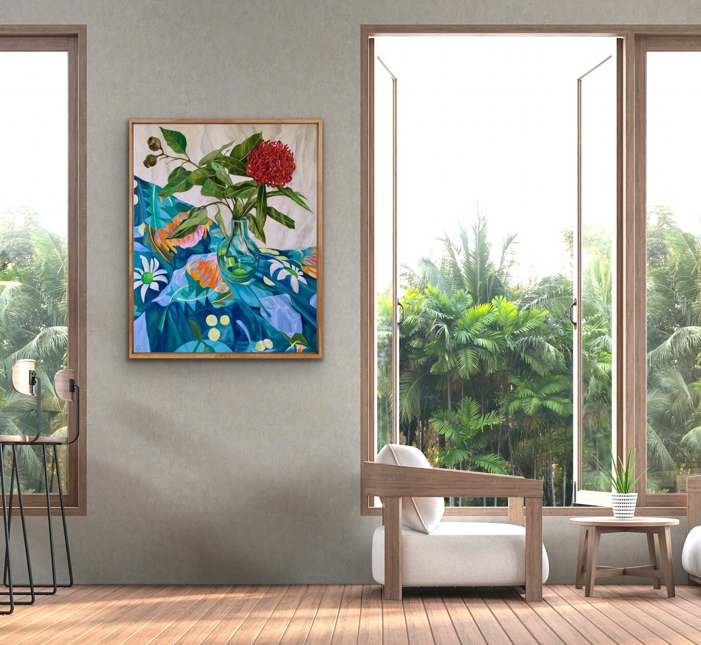 Turquoise  Waratah on Australiana