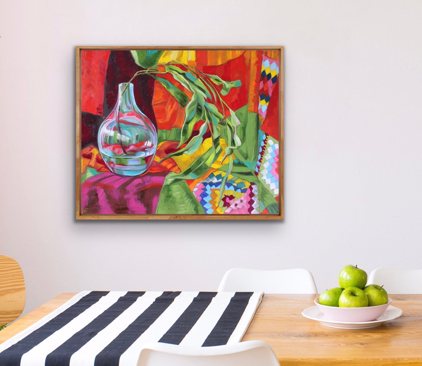 Turquoise Glass and the Harlequin Blanket