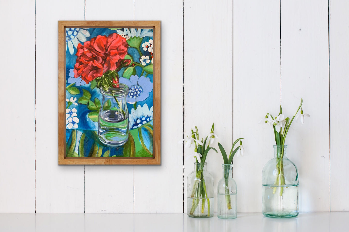 Red Geranium and the Atomic Blue