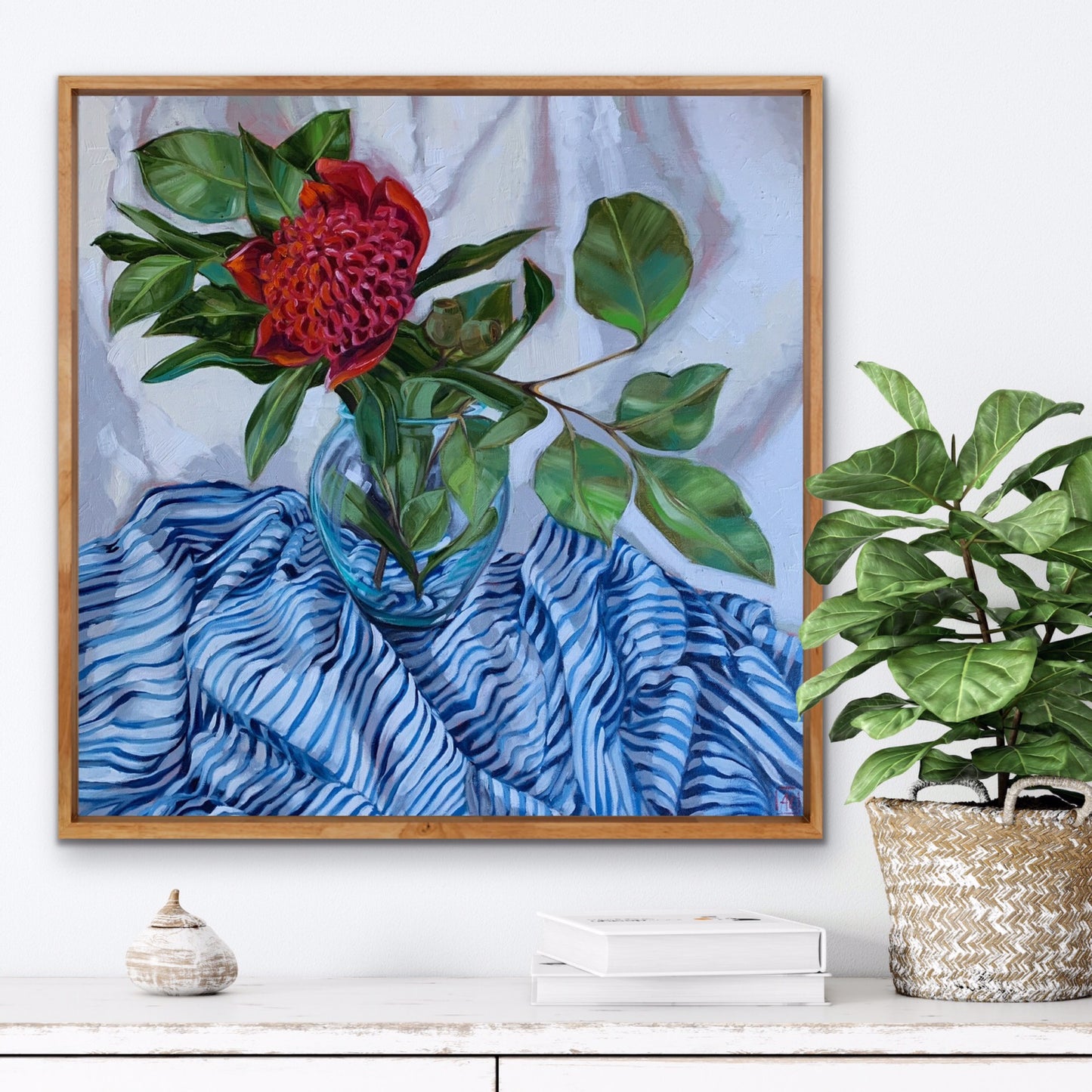 GUM NUT STRIPES AND WARATAH