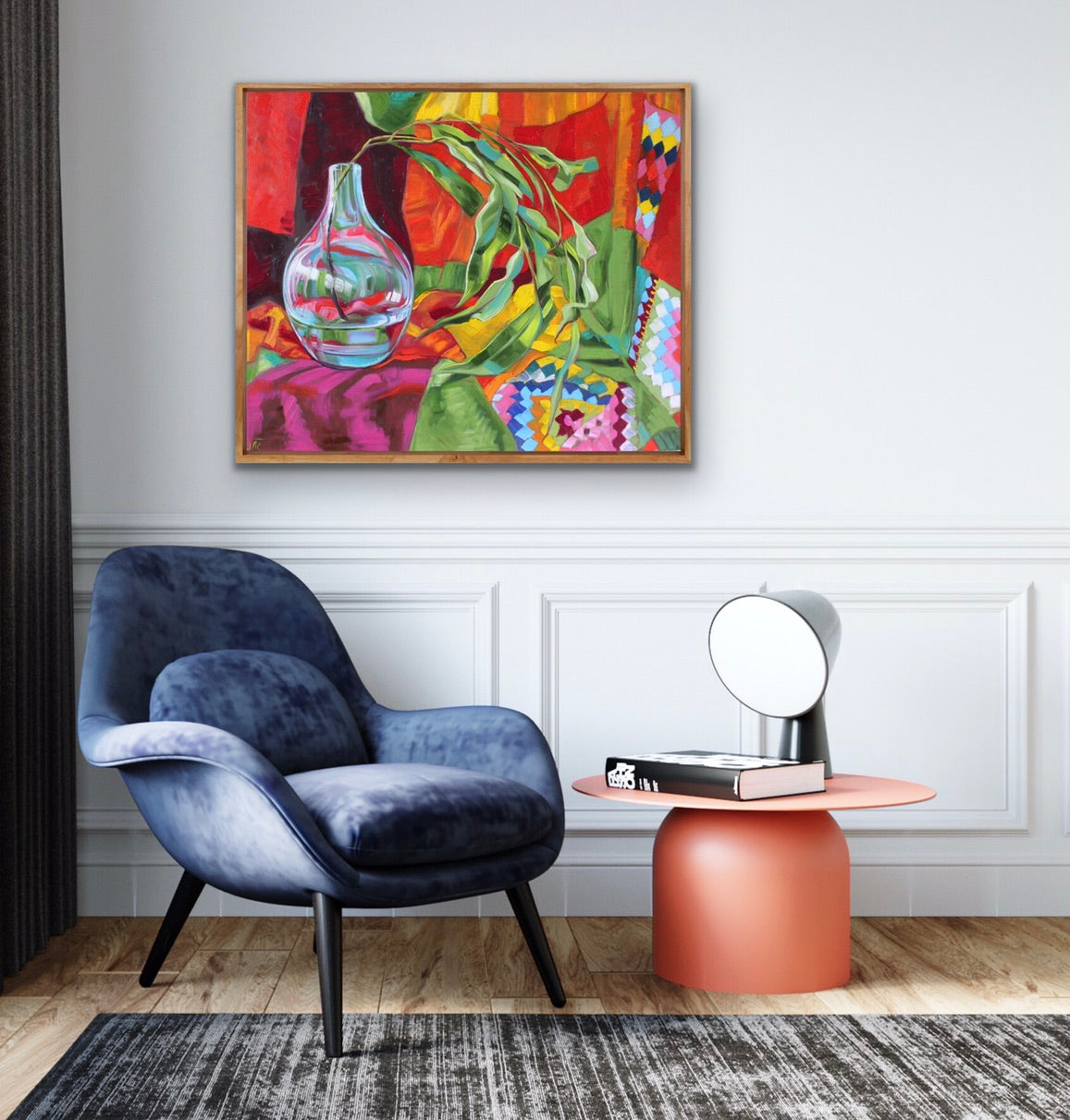 Turquoise Glass and the Harlequin Blanket