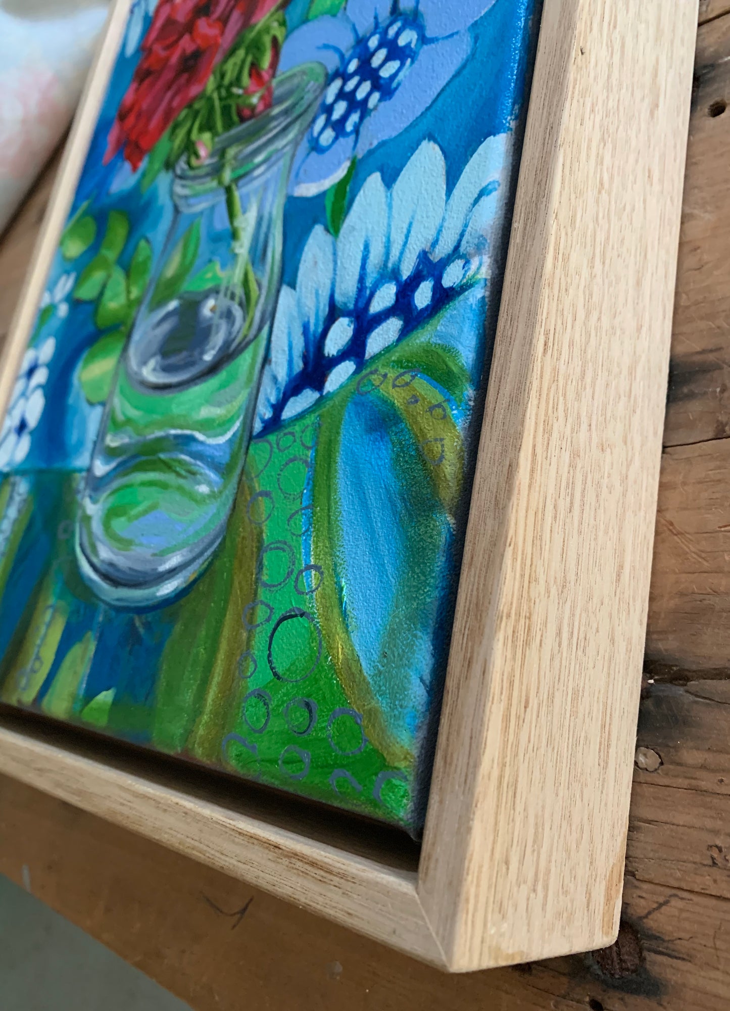 Red Geranium and the Atomic Blue