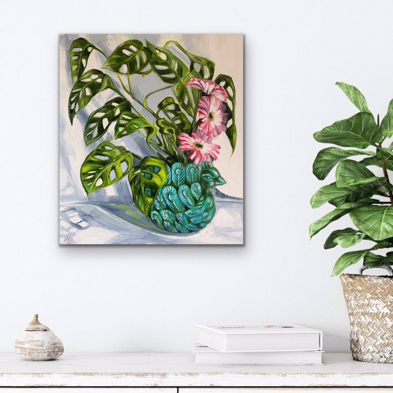 Peacock and Swiss Cheese