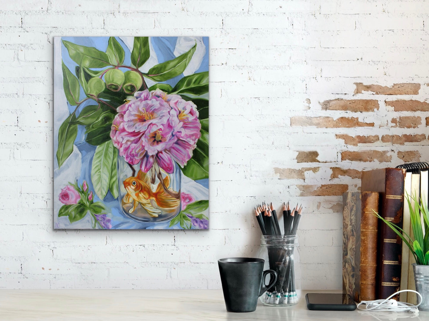 Roses, Rhodo and the Floaty Fish