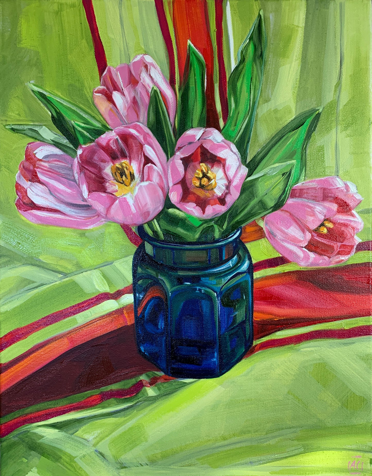 Lime and Tulips