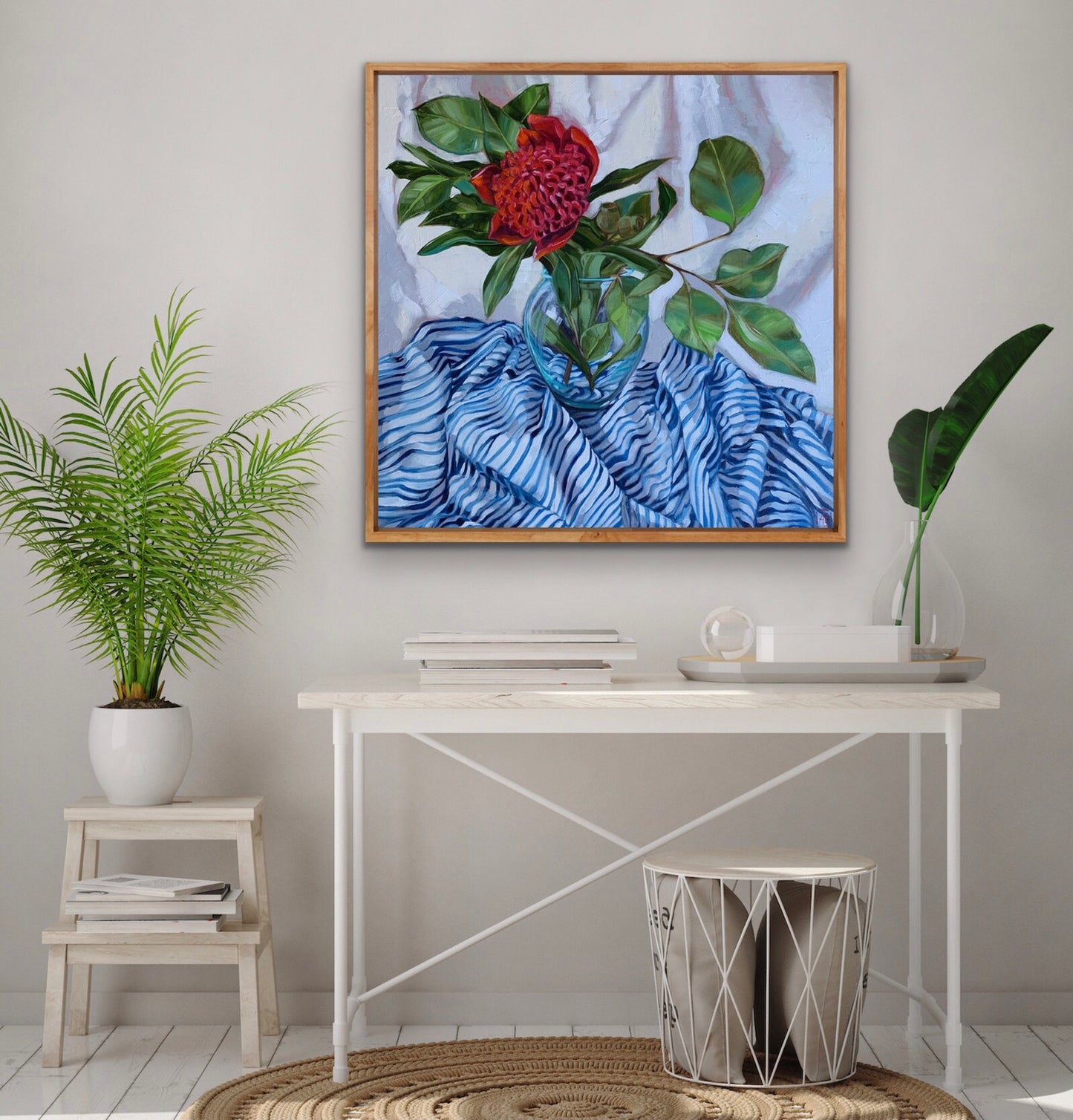 GUM NUT STRIPES AND WARATAH