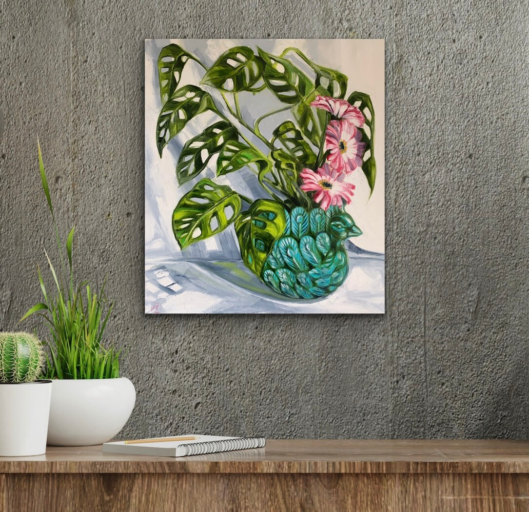 Peacock and Swiss Cheese