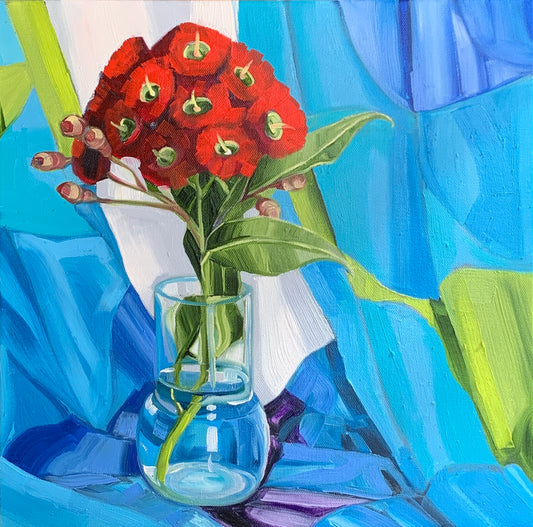 Red Gum blossom and the Seven Seas - Study