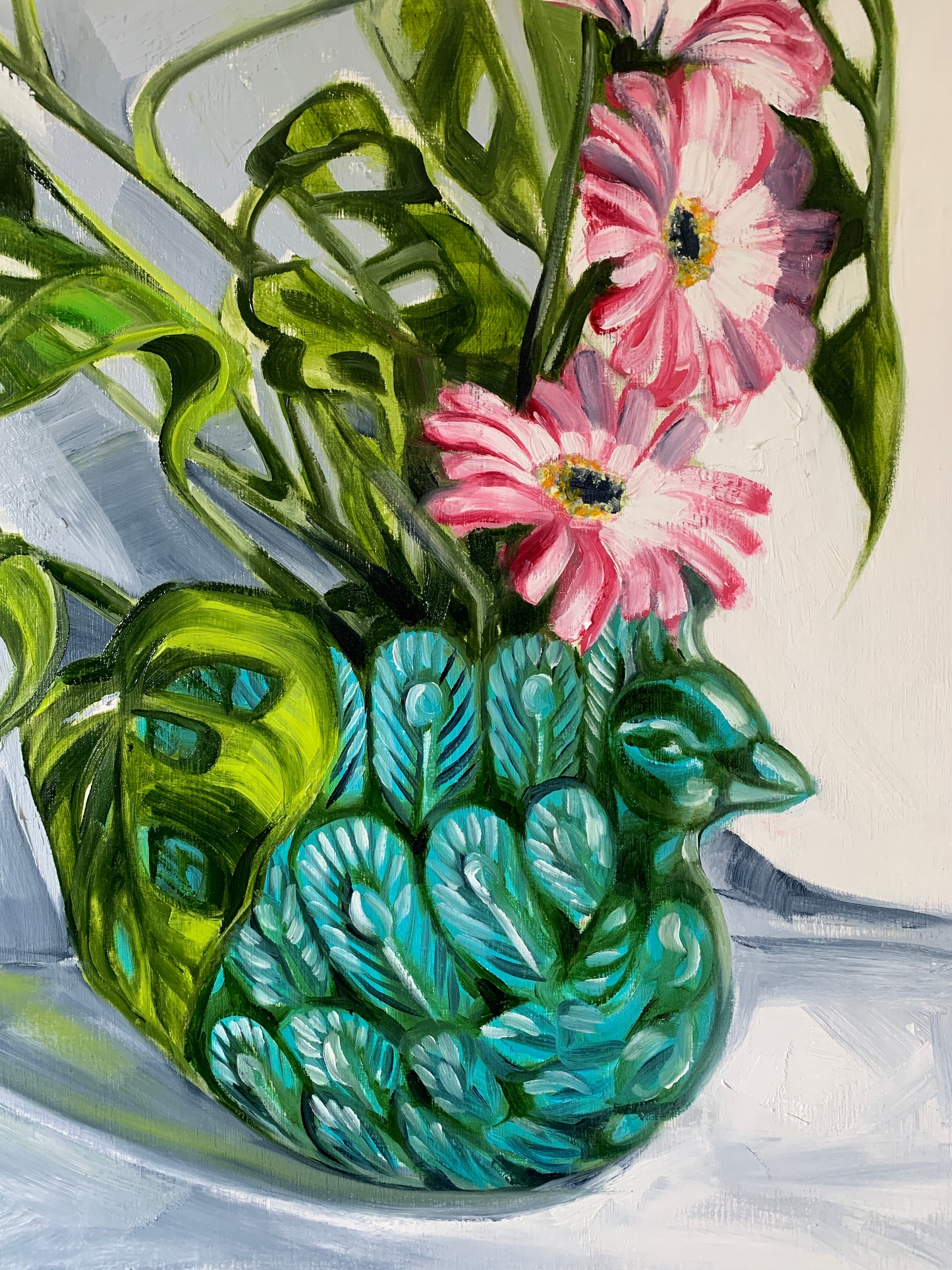 Peacock and Swiss Cheese