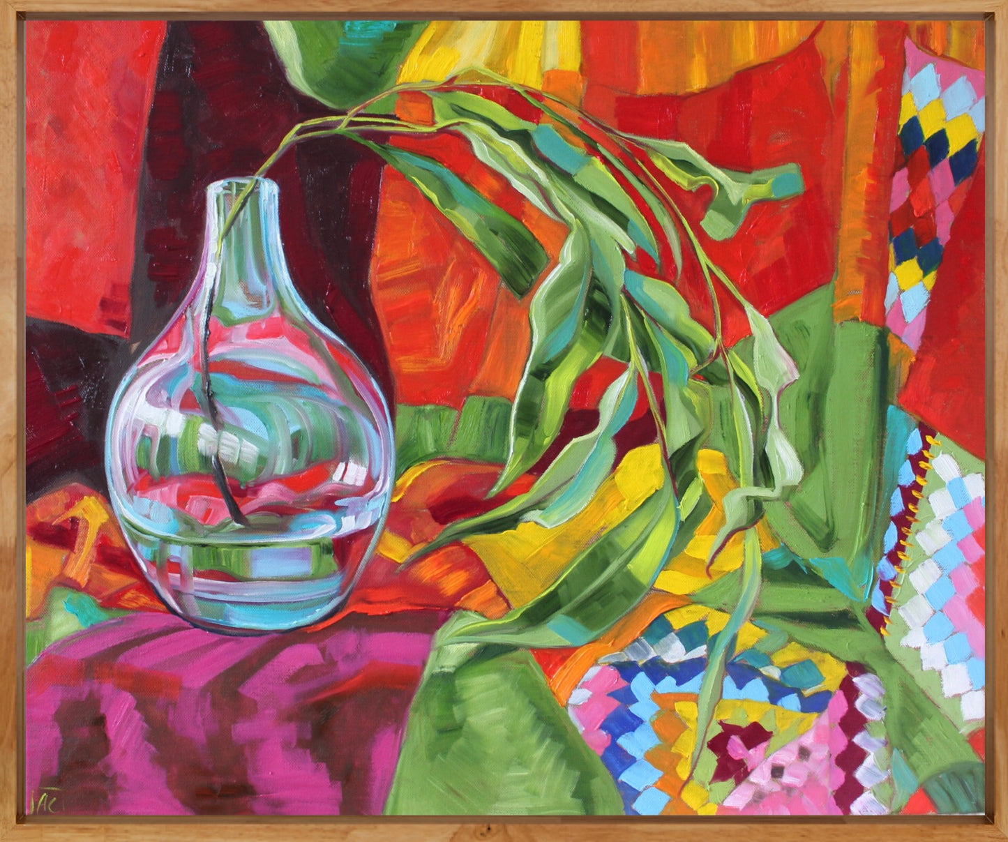 Turquoise Glass and the Harlequin Blanket