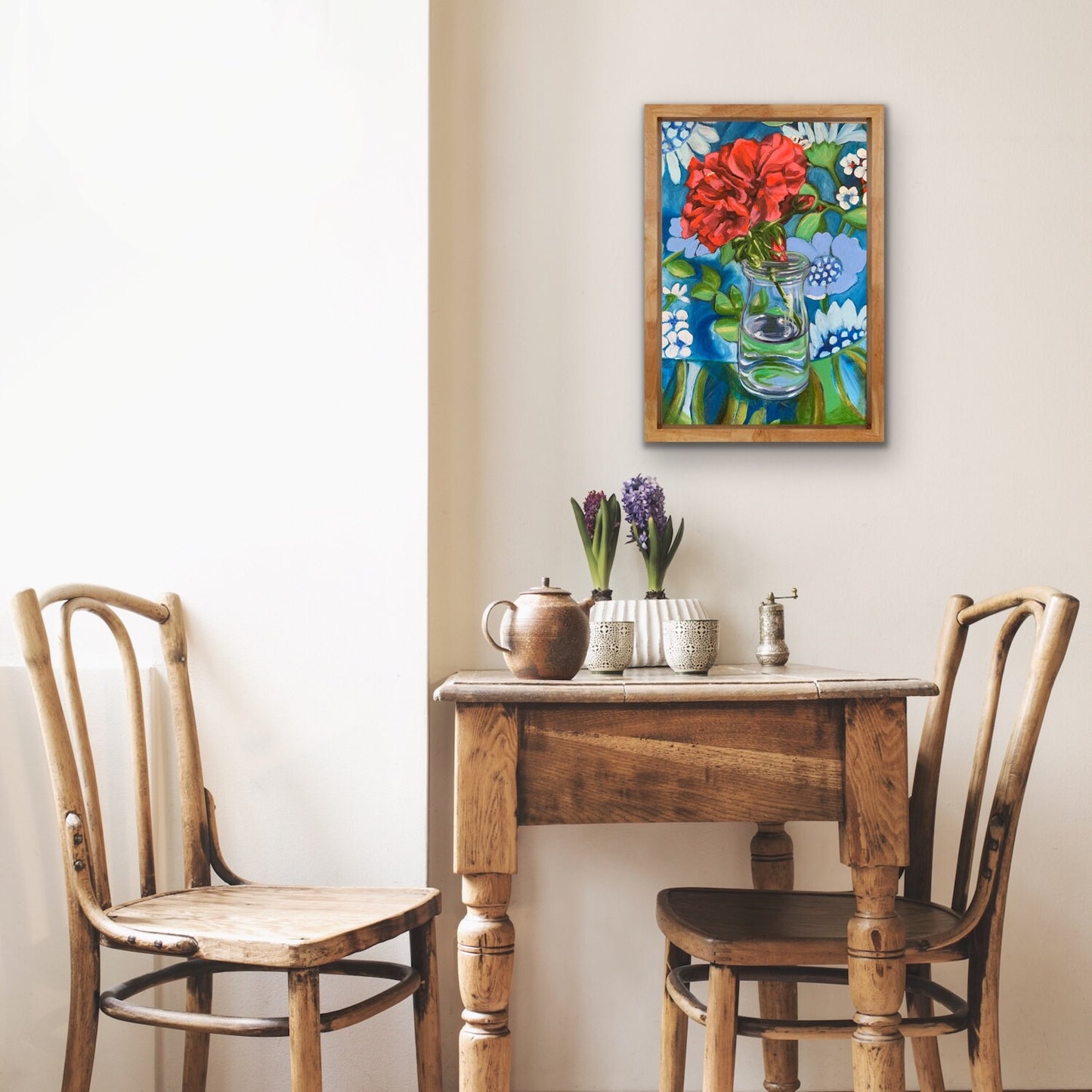 Red Geranium and the Atomic Blue