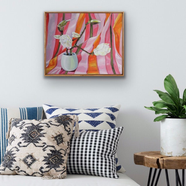 In the 70's there was this striped sheet and Magnolias