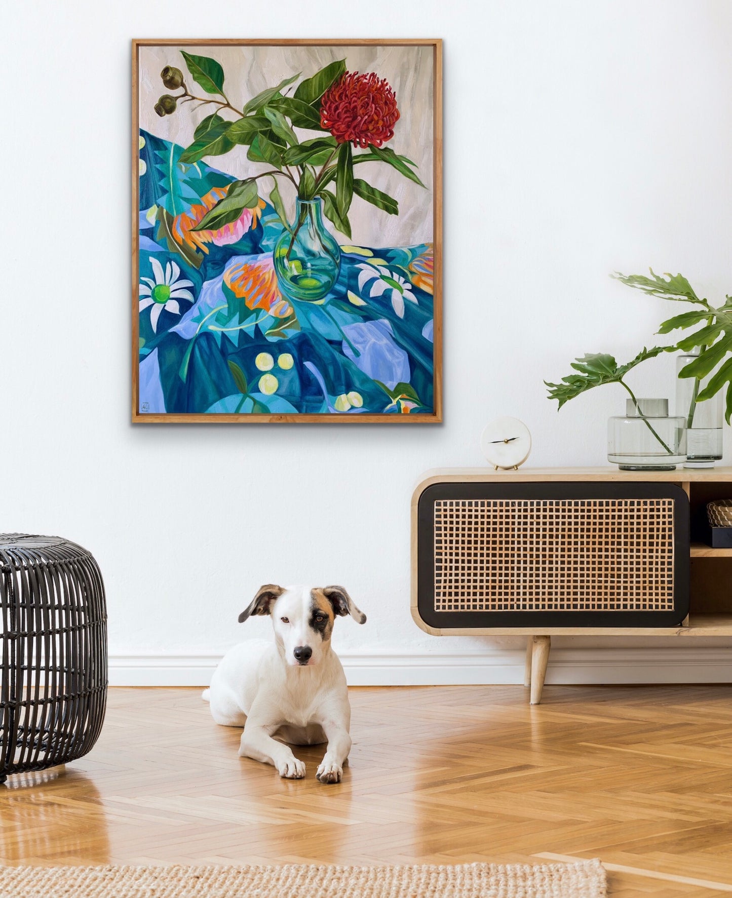 Turquoise  Waratah on Australiana