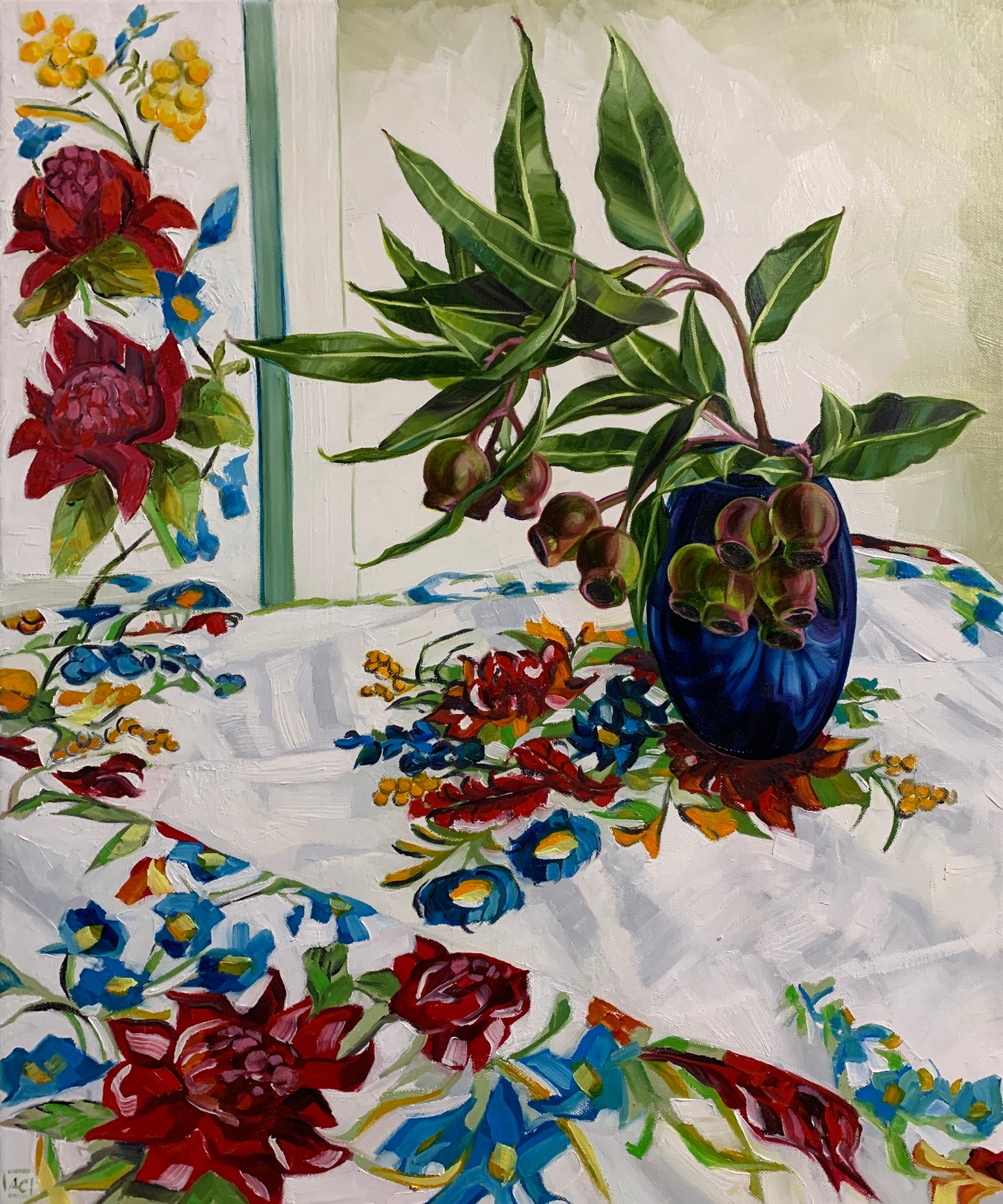 Souvenir and Gum nuts in Blue