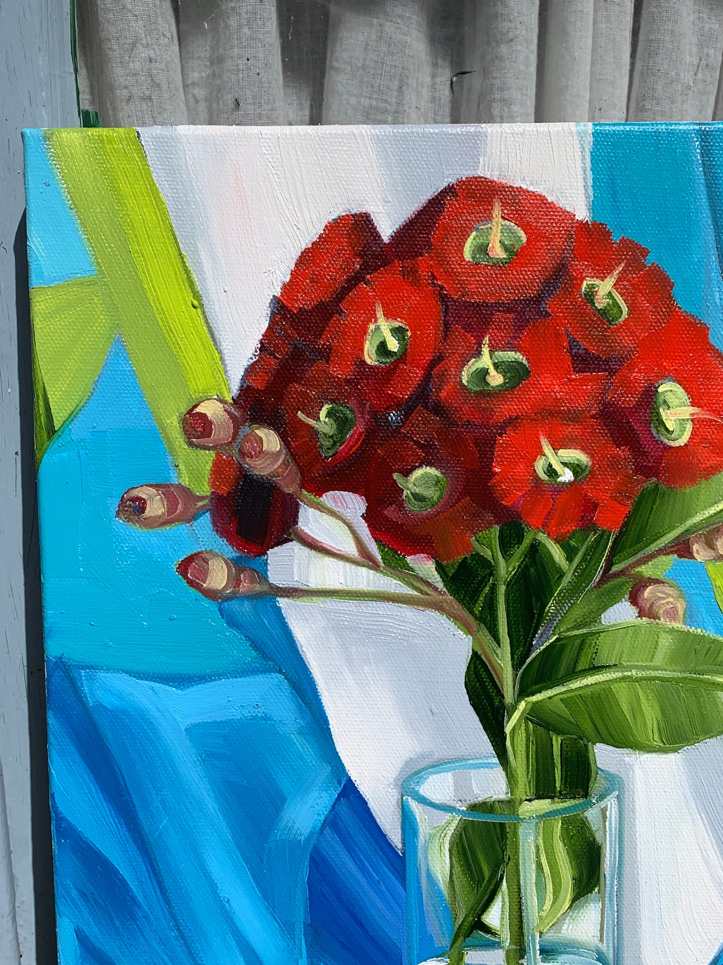 Red Gum blossom and the Seven Seas - Study