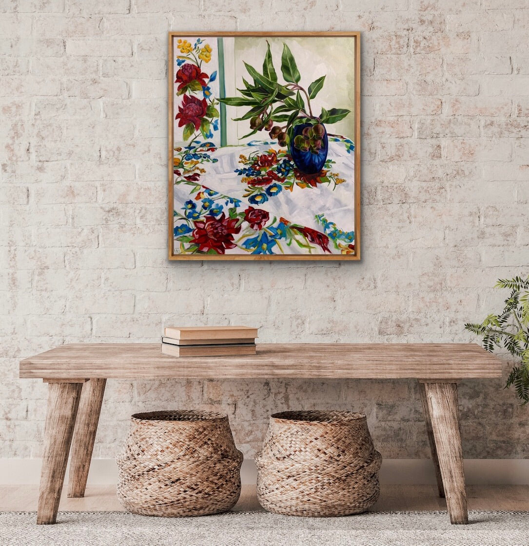 Souvenir and Gum nuts in Blue