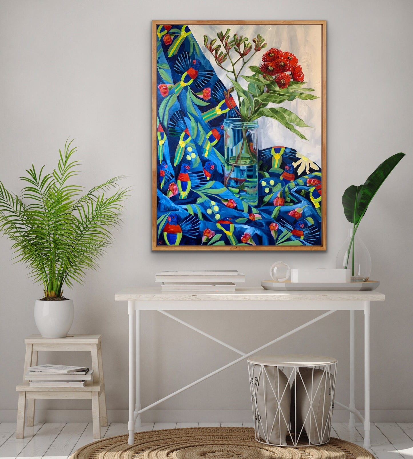 Red Gum Blossom on Lorikeets