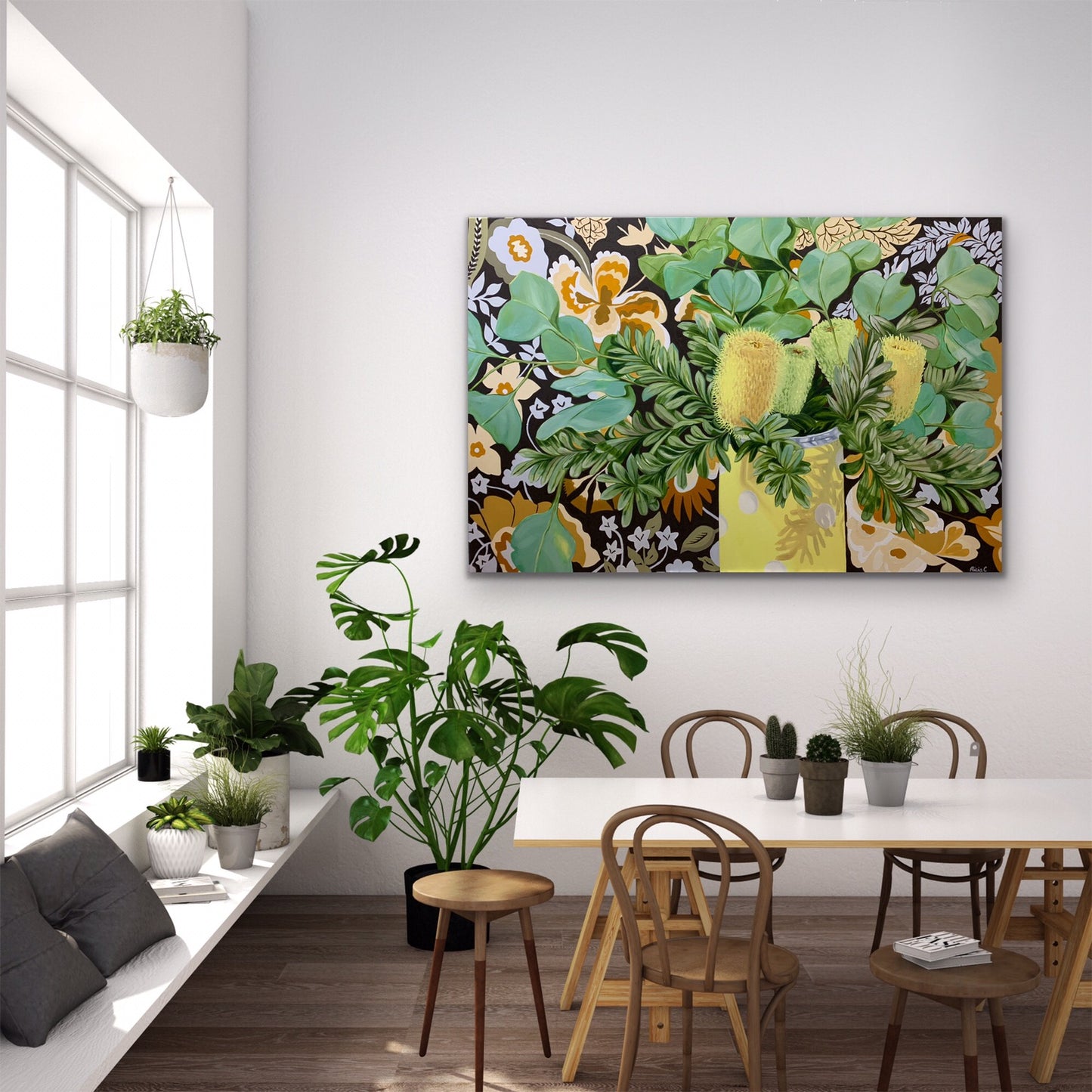 Banksias, Dollar Gum and the Vintage Sanderson