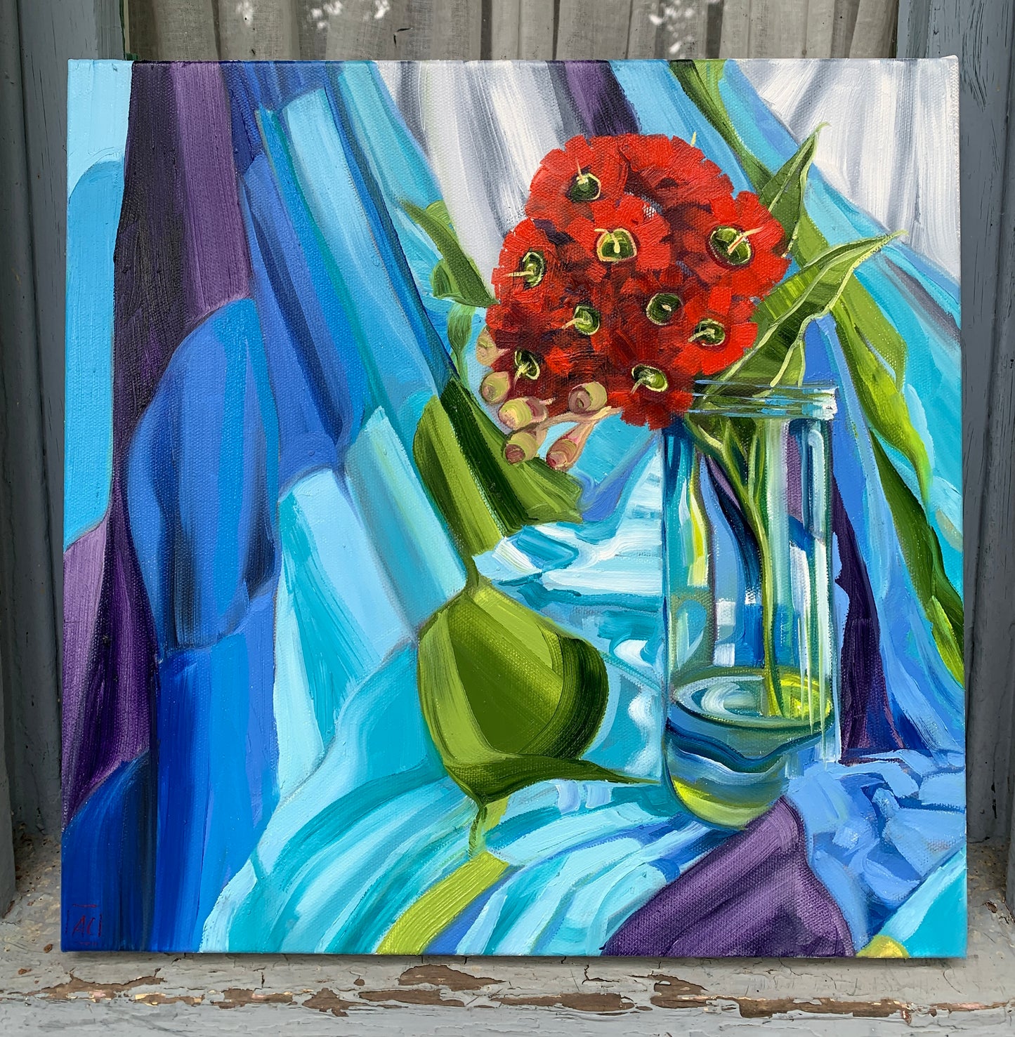 Red Gum blossom and the Seven Seas - Study #2