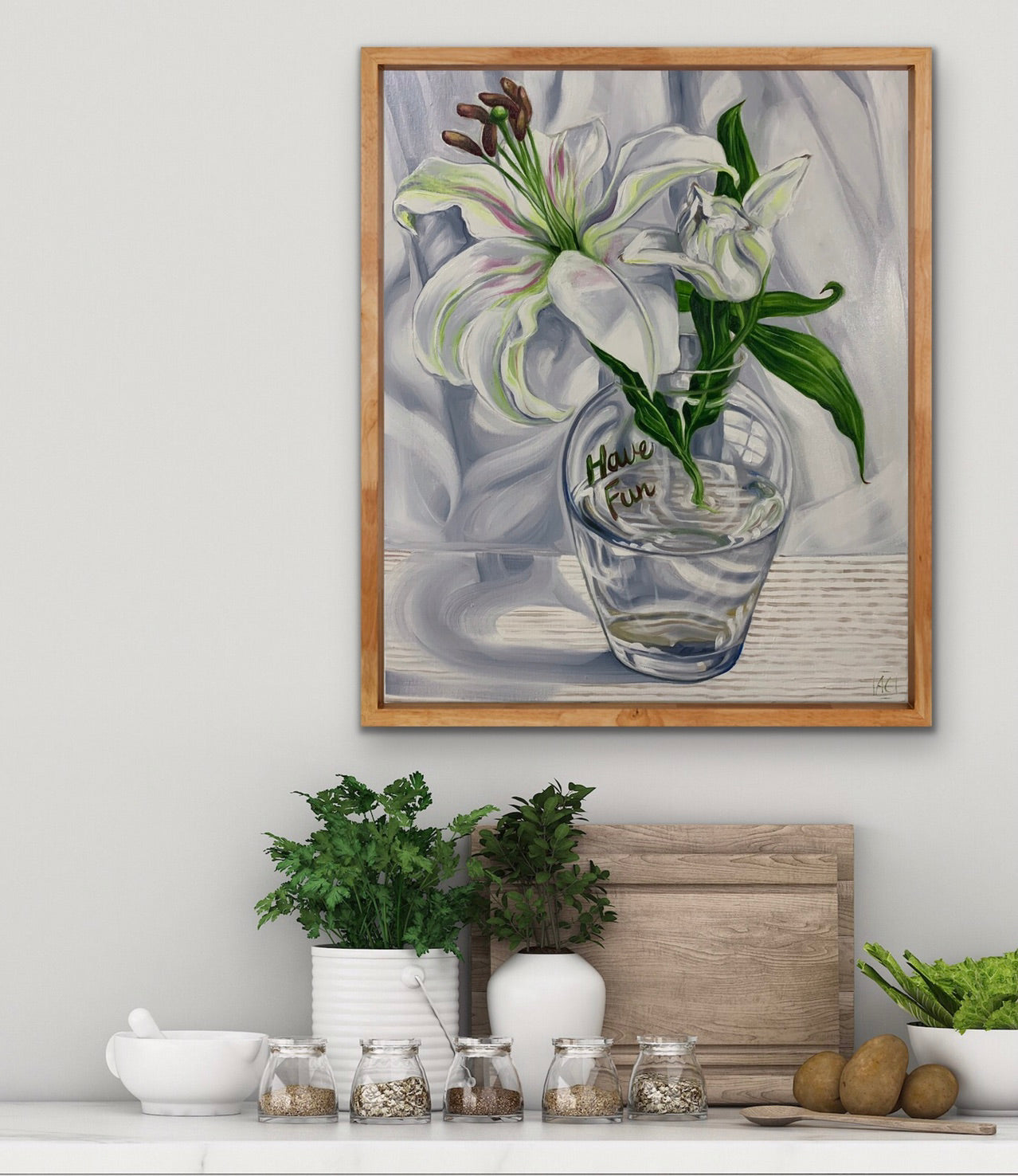 Flowers and Words of the Day - White Lillium