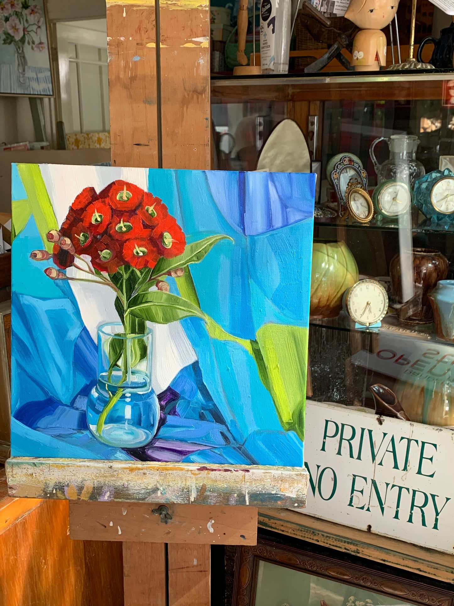 Red Gum blossom and the Seven Seas - Study