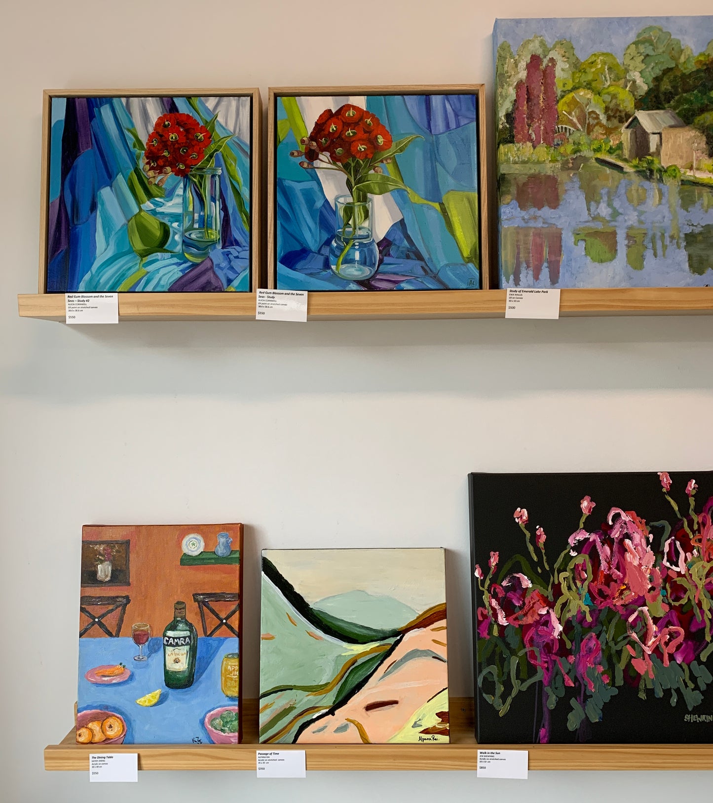 Red Gum blossom and the Seven Seas - Study