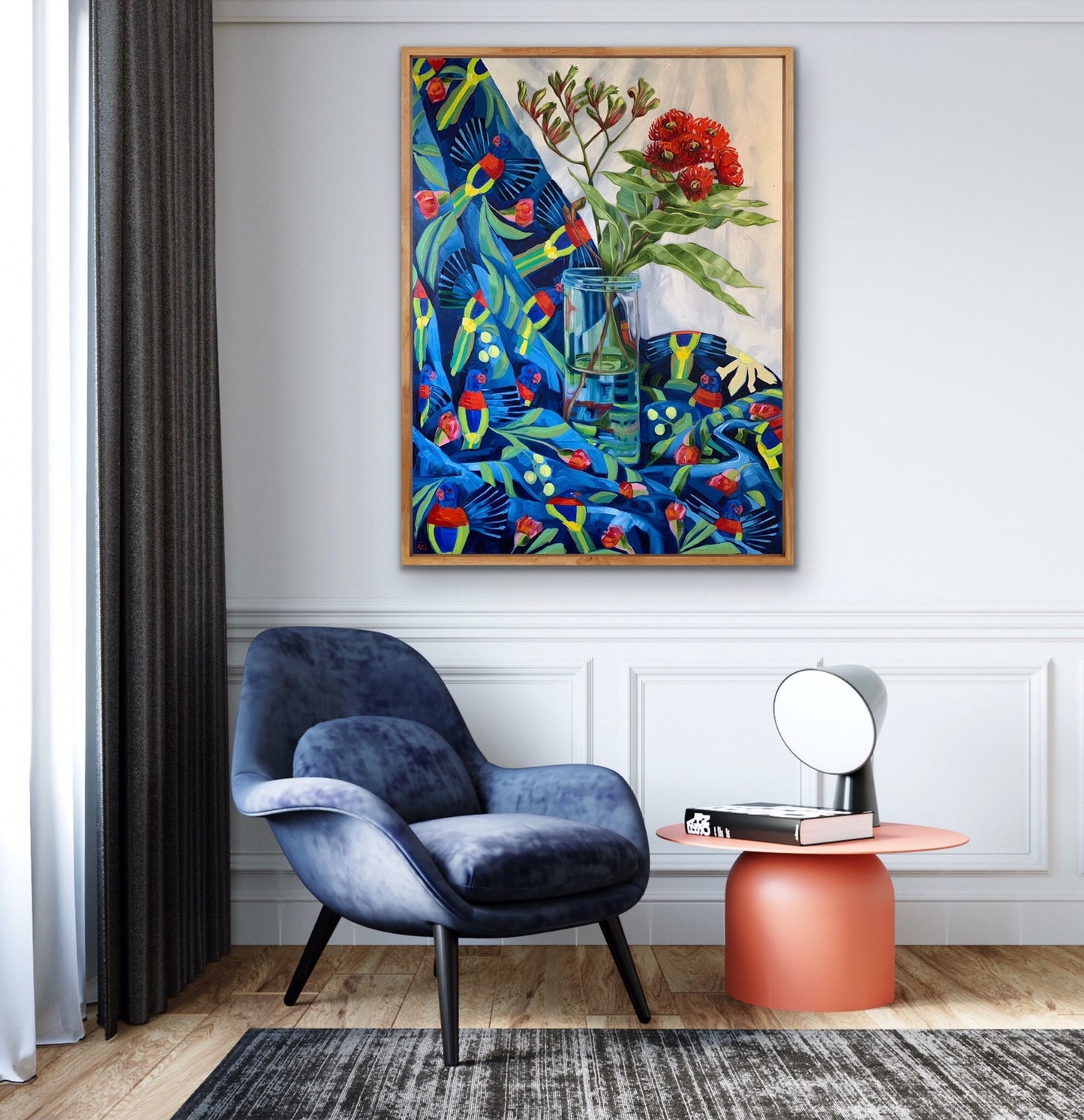 Red Gum Blossom on Lorikeets