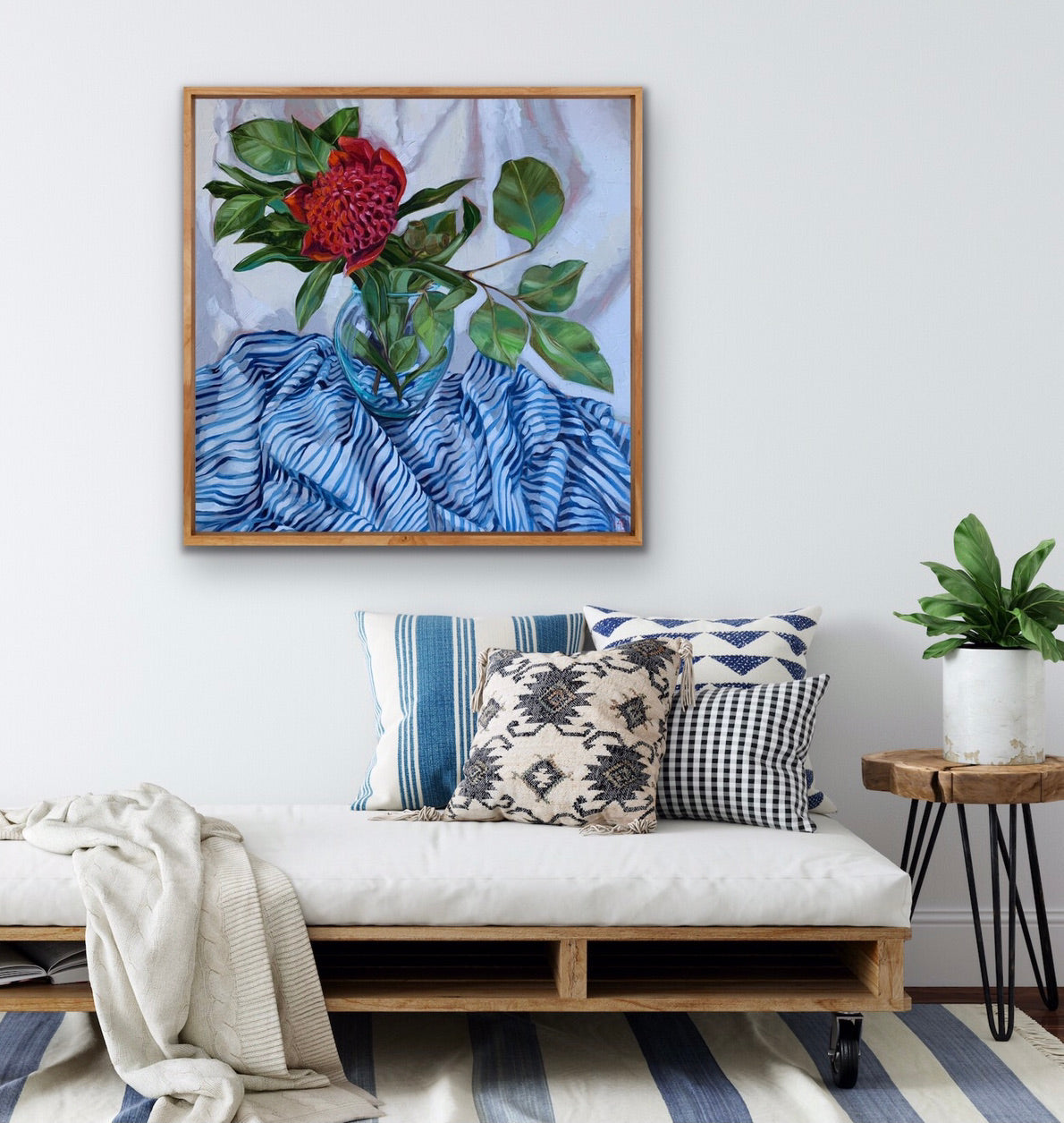 GUM NUT STRIPES AND WARATAH