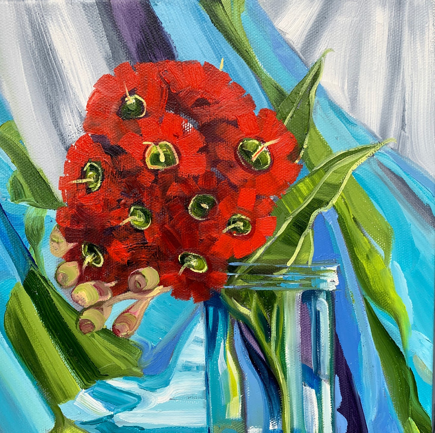 Red Gum blossom and the Seven Seas - Study #2