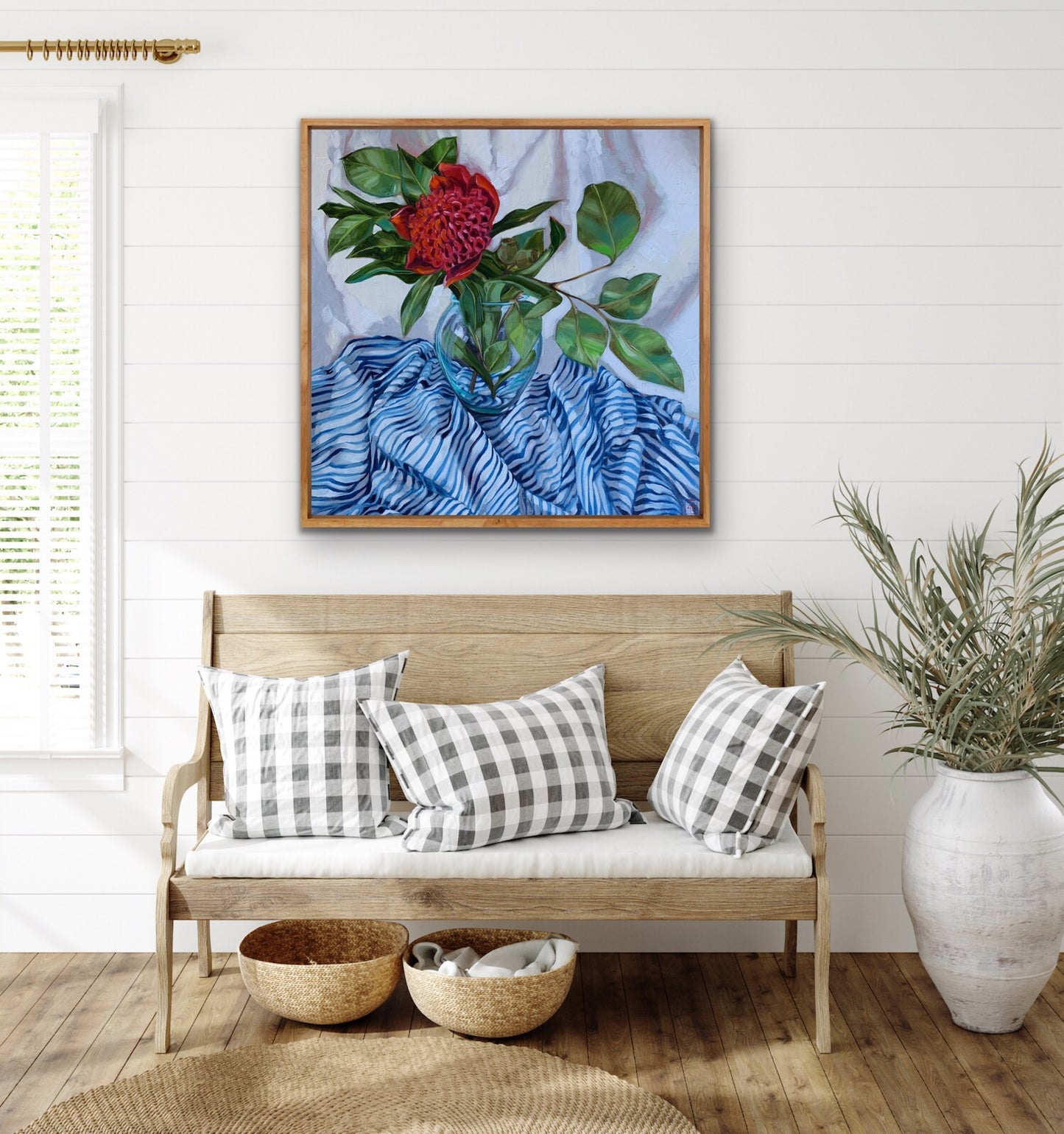 GUM NUT STRIPES AND WARATAH