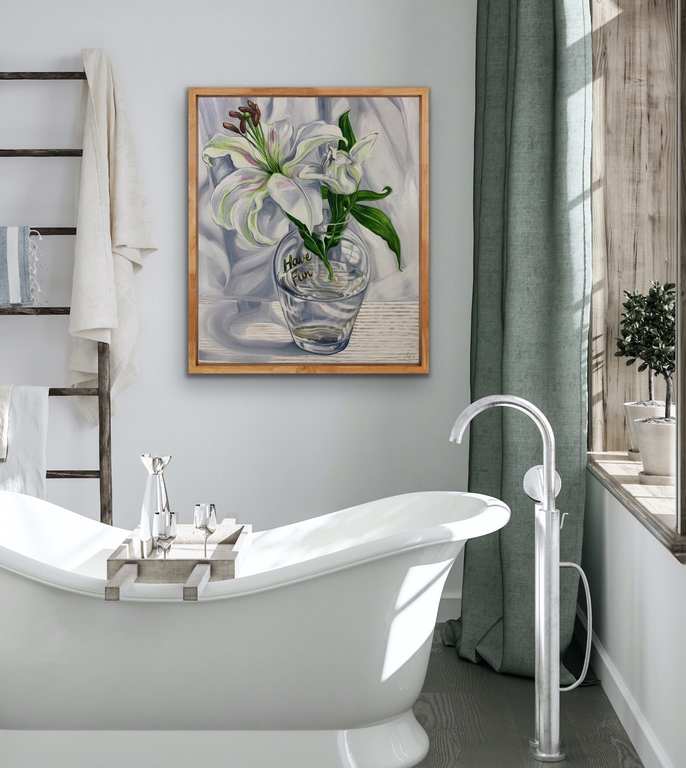 Flowers and Words of the Day - White Lillium